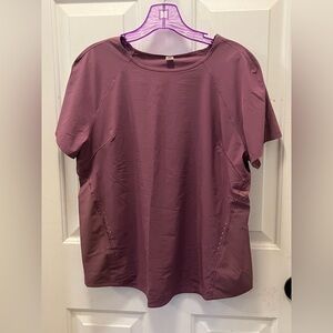 🍋 LIKE NEW Lululemon Lightweight Stretch Run S/S Shirt - Vintage Plum - Sz 10